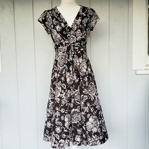 Jones New York flutter cap sleeve dress